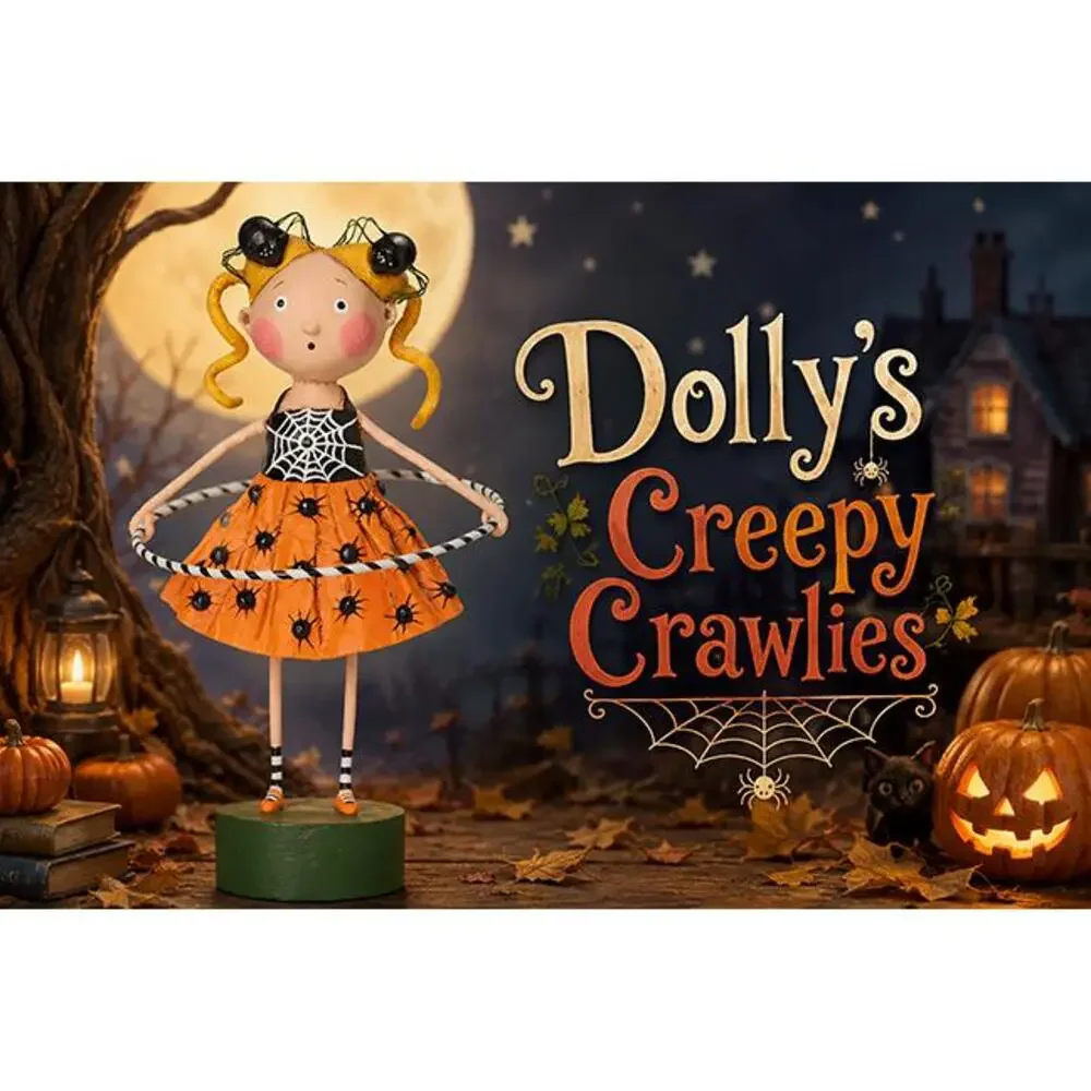 Dolly's Creepy Crawlies Halloween Figurine by Lori Mitchell